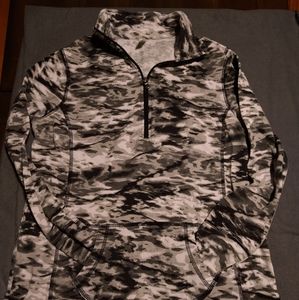 1/4" Zip Grey Camo Pullover